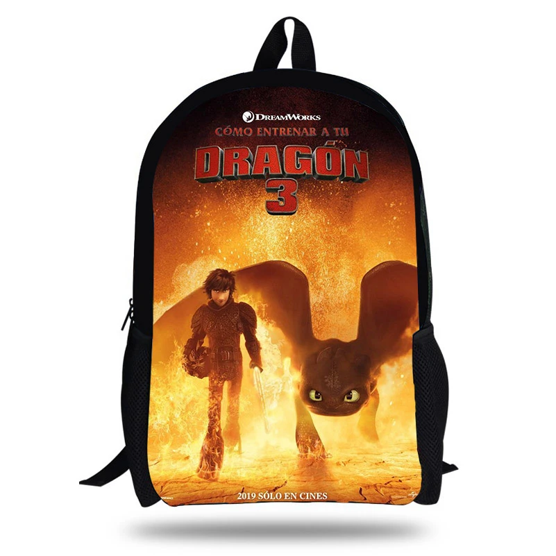 Grapa Sacrificio Rey Lear 2019 Anime cómo entrenar a tu dragón 3 mochilas para adolescentes y niñas  el mundo oculto impresión niños mochila escolar|Mochilas| - AliExpress