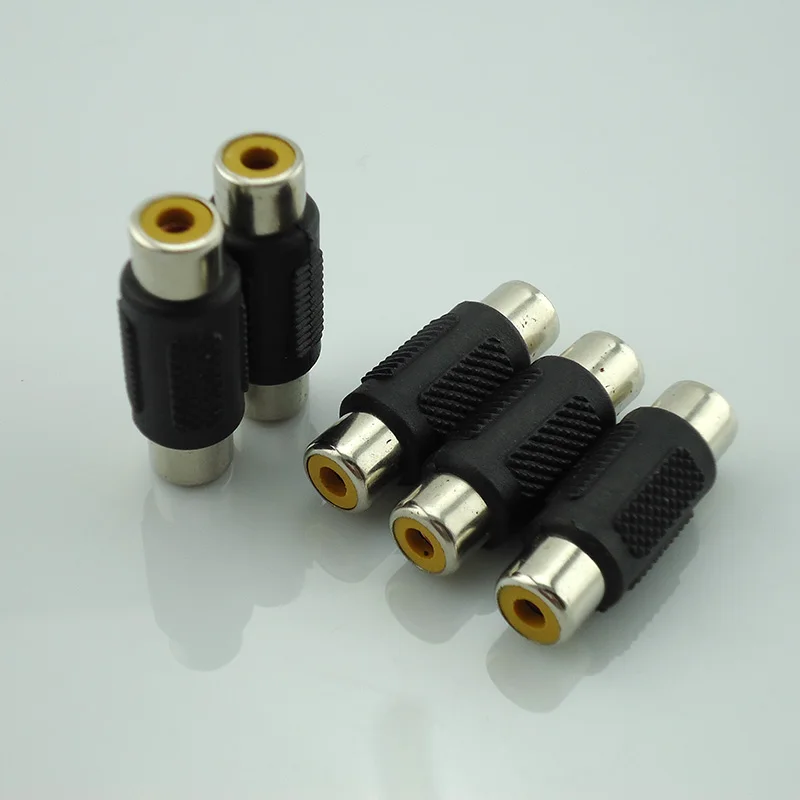 

Gakaki 10Pcs/Lot Surveillance System Rca Female To Rca Female Inline Connector Adapte Plug For Cctv Camera Led Bnc Connecter