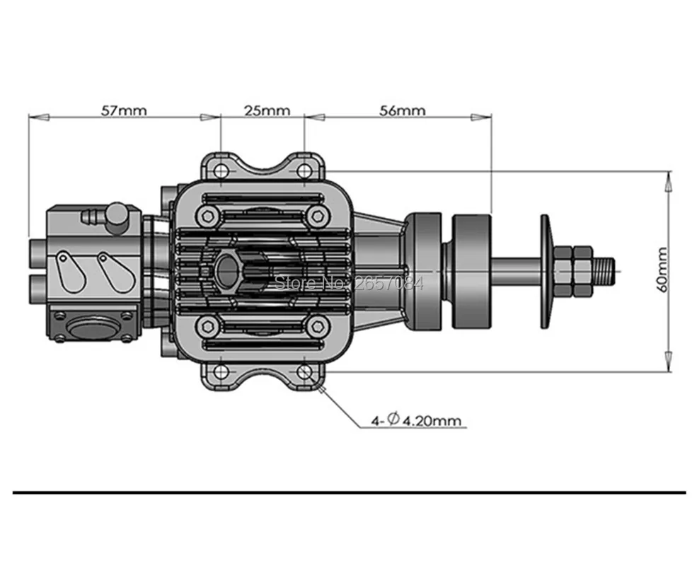 DLE20RA 20cc газовый двигатель для радиоуправляемого самолета фиксированная модель крыла однотактный два выхлопа ветра холодной руки начать после удара