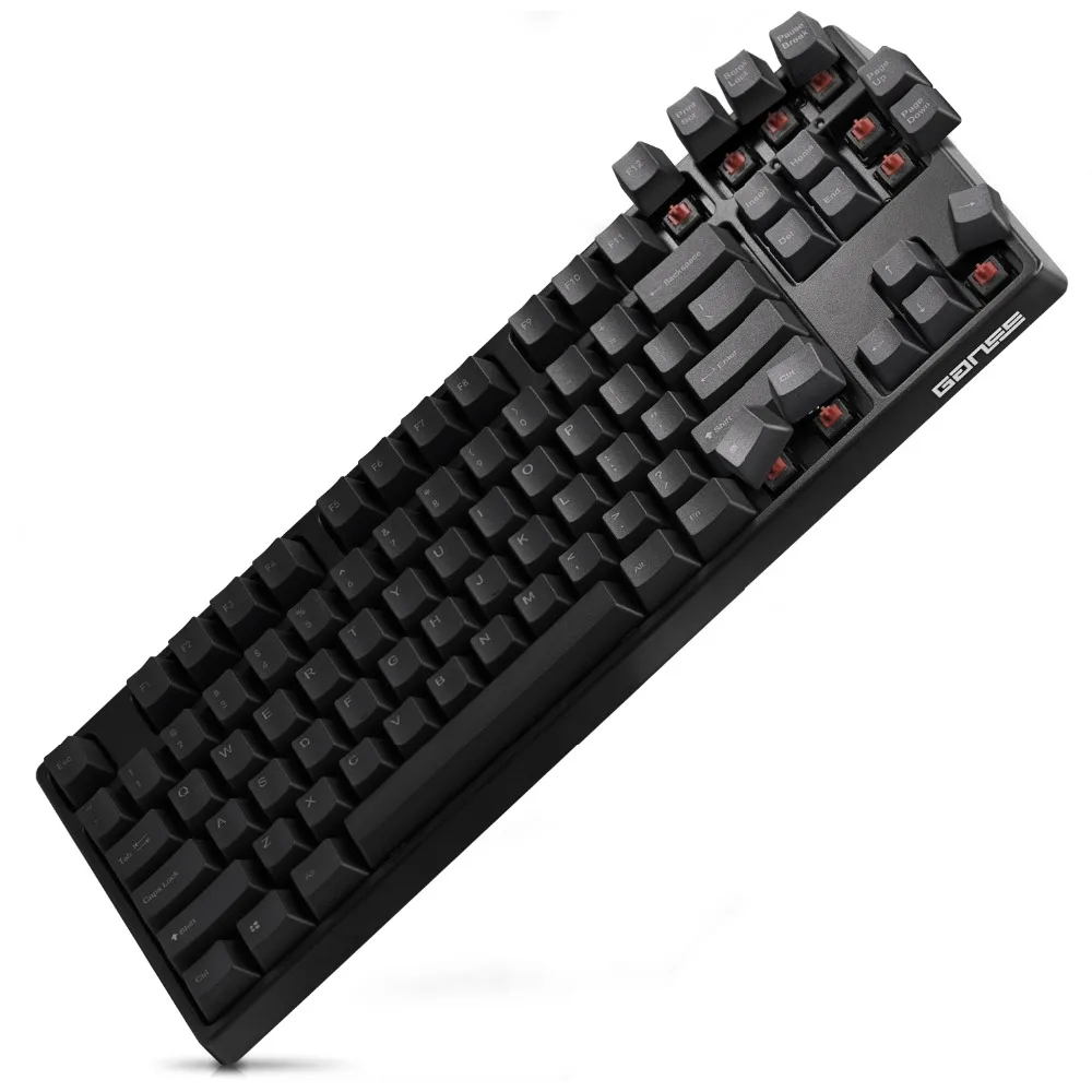 TKL 87 клавишная игровая клавиатура [Cherry MX Brown Switch] офисная механическая для Windows и Mac