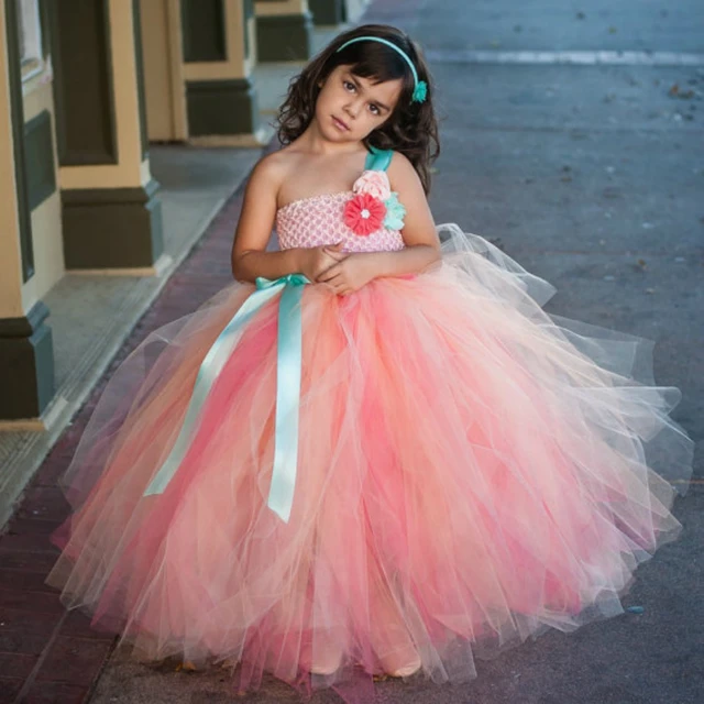 Girl fairy Flower girl dress wedding party princess tutu ...