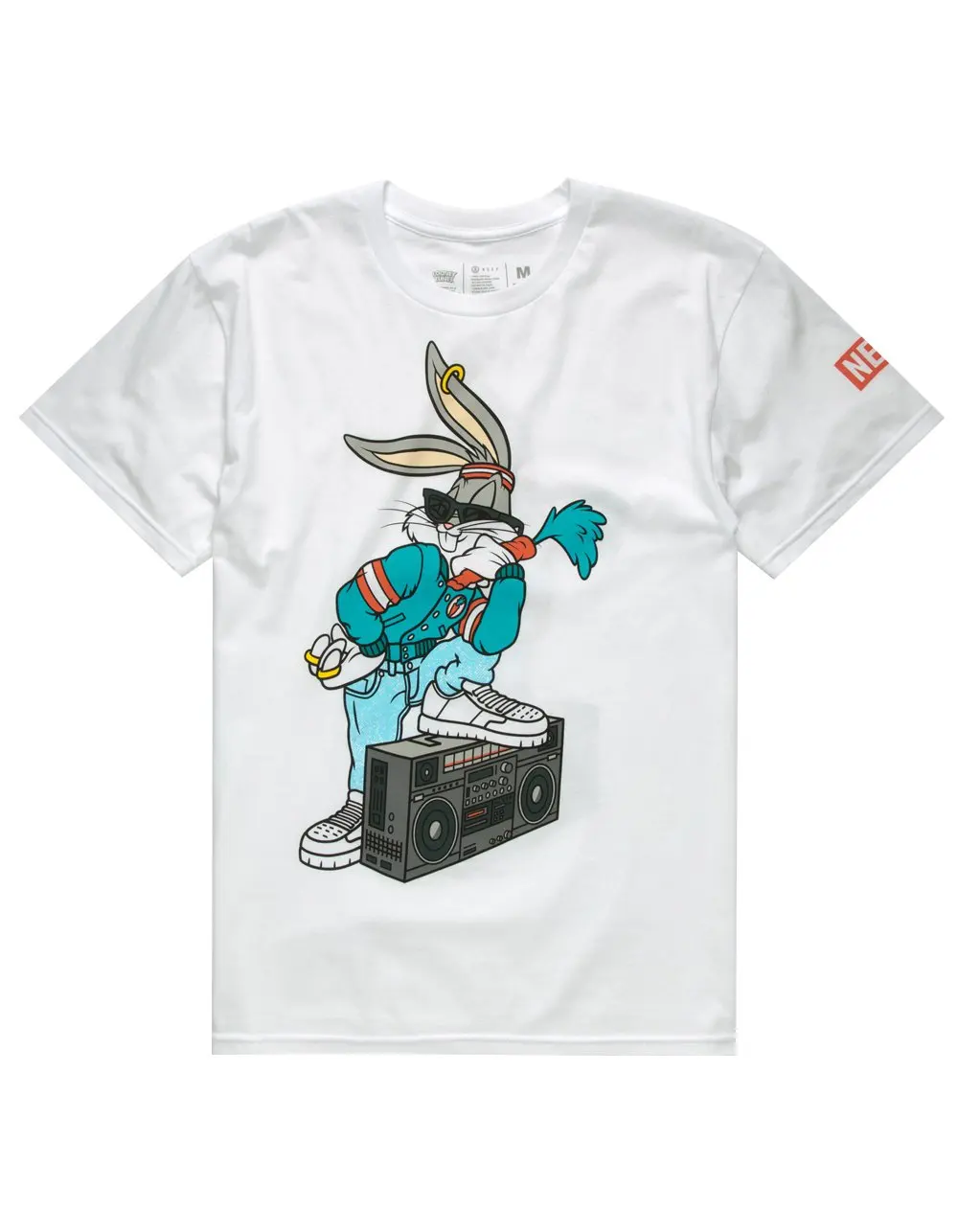 

Funny t shirt men novelty women tshirt Men's Bugs Bunny Looney Tunes 90s Tee