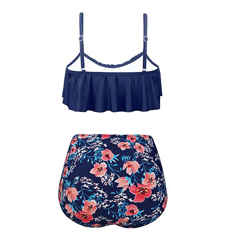 Women High Waist Bikinis Set Swimwear Swimuit Female Retro Beachewear Bikini Set 2019 new hoty sale #4A01 (17)