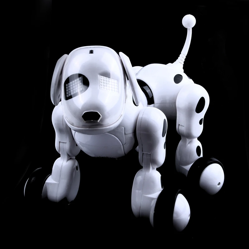 Wireless remote control smart robot dog Wang Xing electric dog early education educational toys for children White Developmental