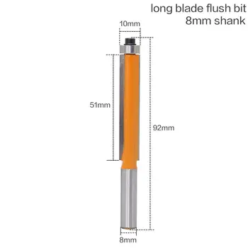 

1 Pc Flush Trim Router Bit 8mm Shank Carpentry Flush Trim Bit Carving Woodworking Router Bit Woodworking Tool