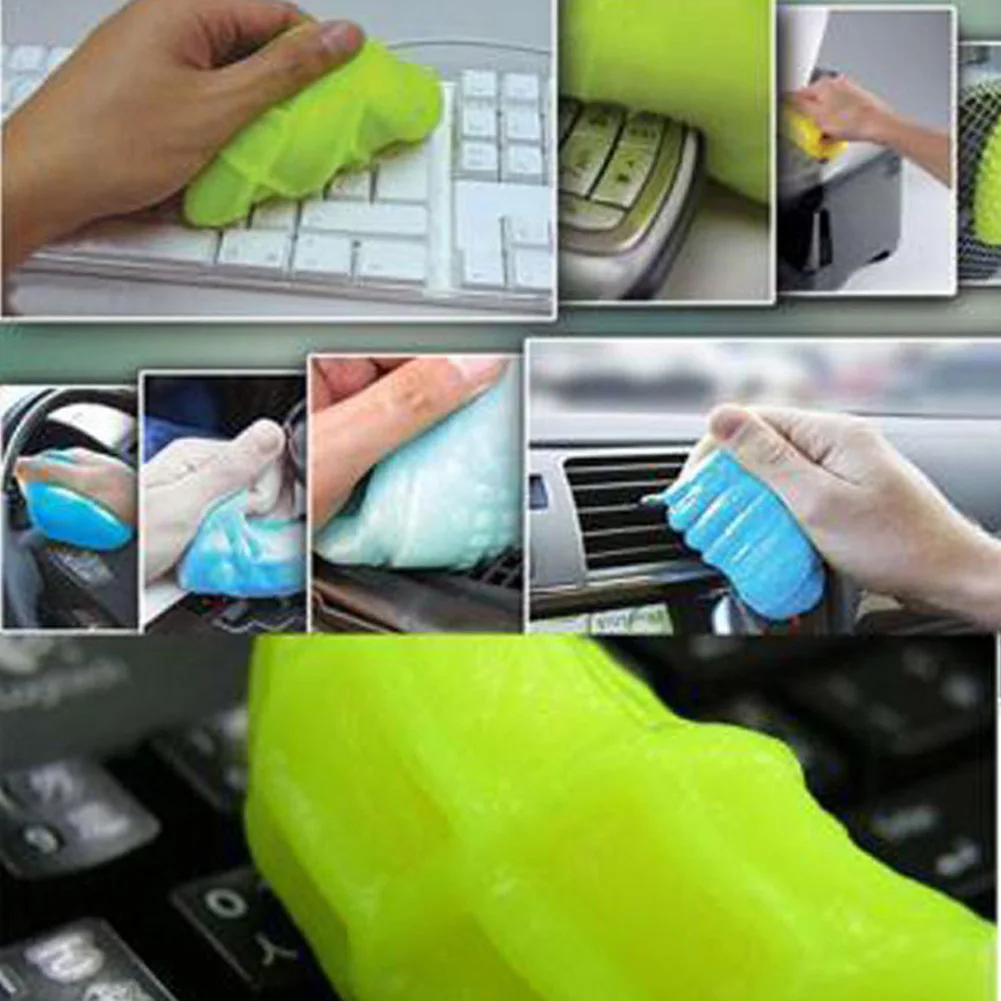 Случайный цвет практичный кибер-уборщик Magic Groove пыли очистки Соединение слизи гель щетка для клавиатуры автомобиля очистки ноутбука