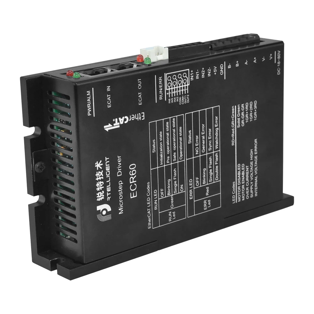 Заводской выпуск Nema 23 высокоскоростной EtherCAT Fieldbus Тип замкнутый цикл шаговый