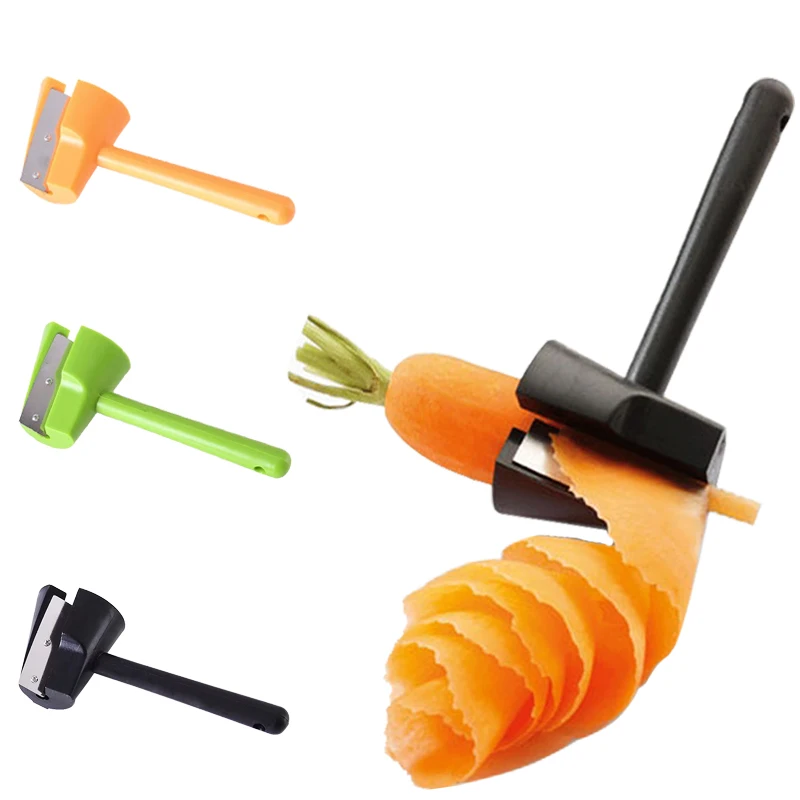 

1Pcs Spiral Slicers Vegetable Cutter Plastic Peeler Fruits Device Kitchen Gadget Accessories Cooking Tool Kitchen Fruit Tool