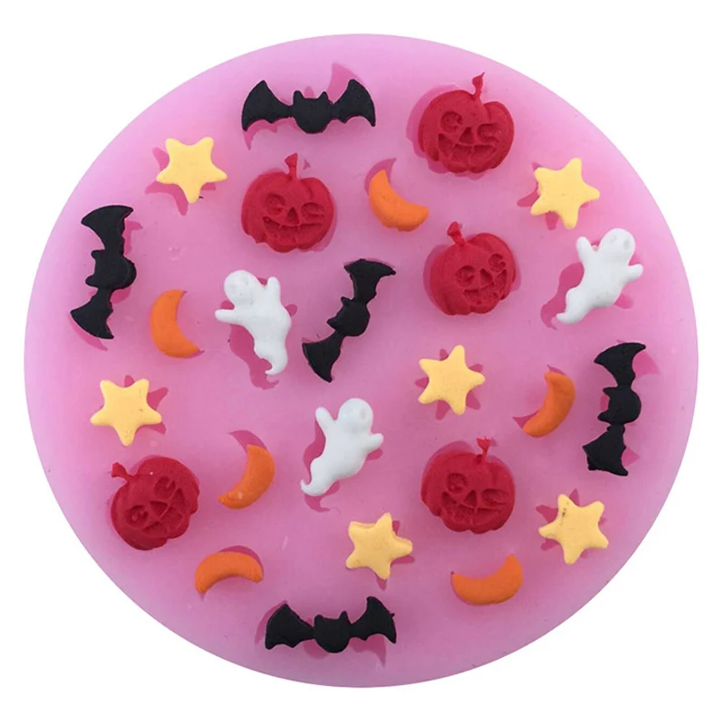 

Halloween Series Silicone Cake Molds Chocolate Cookie Confeitaria Fondant Moulds DIY Sugarcraft Handmade Soap Decorating Tools