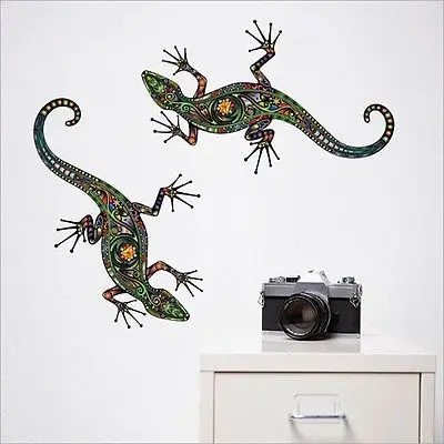 

60*90CM Ethnic Pattern Wall Decals Colorful Flower Pattern Gecko Wall Stickers Home Decoration Accessories for Kids Rooms