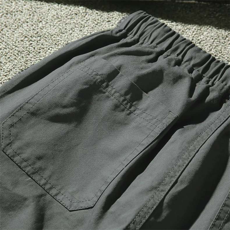 Plus Size Cargo Pants Men Quality Cotton Pants Male Fitted Pants Men Trousers Spring Brand Clothing Full Length Casual Pant MuLS 01