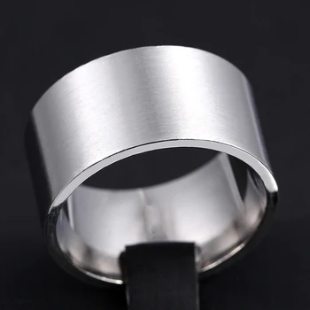 

12MM Never Fade 316L Stainless Steel Rings Casual Party Ring