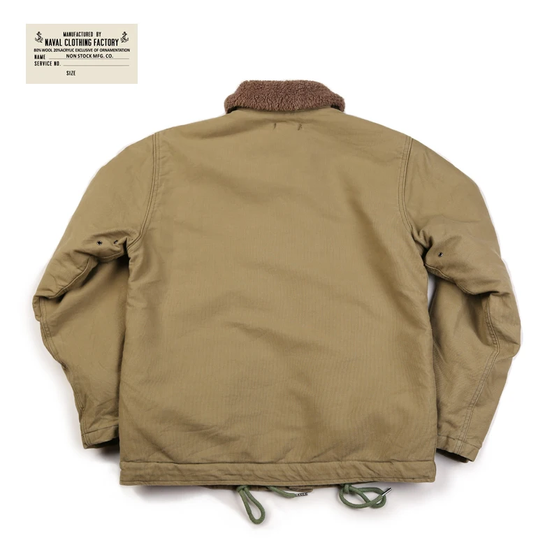 Ideal  2019 NON STOCK Khaki N-1 Deck Jacket Vintage USN Military Uniform For Men N1