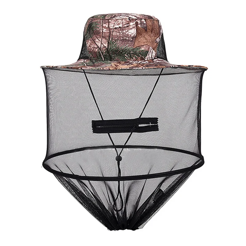 

Top Mosquito Cap Unisex Midge Insect Bucket Hat Mesh Head Net Face Protector Fishing Camping Wild Jungle Mask Face Protect Cap