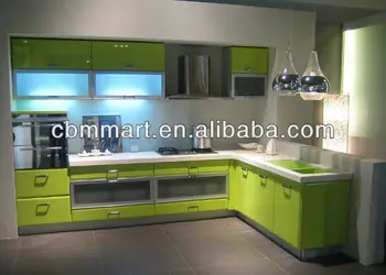 

MDF door panel kitchen cabinet design