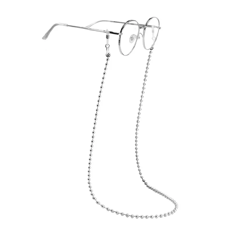Модная цепочка для очков для чтения женские металлические солнечные очки шнуры бисерный шнурок для очков шикарные ремни золотые серебряные оправы фиксатор