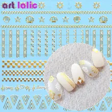 1 шт., золотые кружева, этнические 3D дизайны, наклейки для ногтей, наклейки для ногтей, инструменты для украшения маникюра, сделай сам, советы для украшения, модные аксессуары