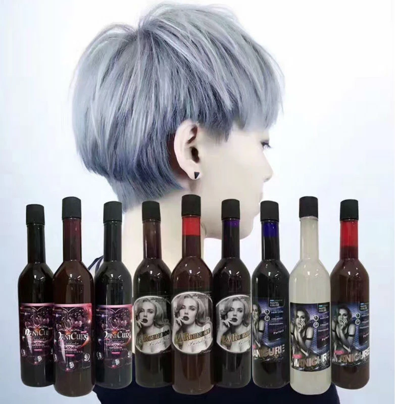 プロフェッショナル Permanet 酸本物のグレー青オレンジピンクヘアワックス酸ケアファッションスタイリング染毛剤ヘアカラークリーム Hair Color Cream Color Creamdye Hair Aliexpress