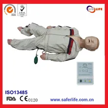 С фабрики медицинский Расширенный Уход тренировка манекен ребенка CPR манекен с курткой