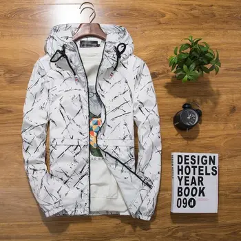 

new Spring Autumn Mens Casual Camouflage Hoodie Jacket Men Waterproof Clothes Men's Windbreaker Coat Male Outwear XS-4XL