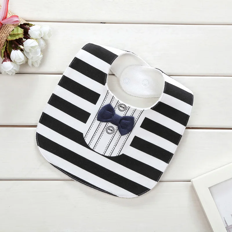 Новые хлопковые детские нагрудники водонепроницаемый джентльменский галстук