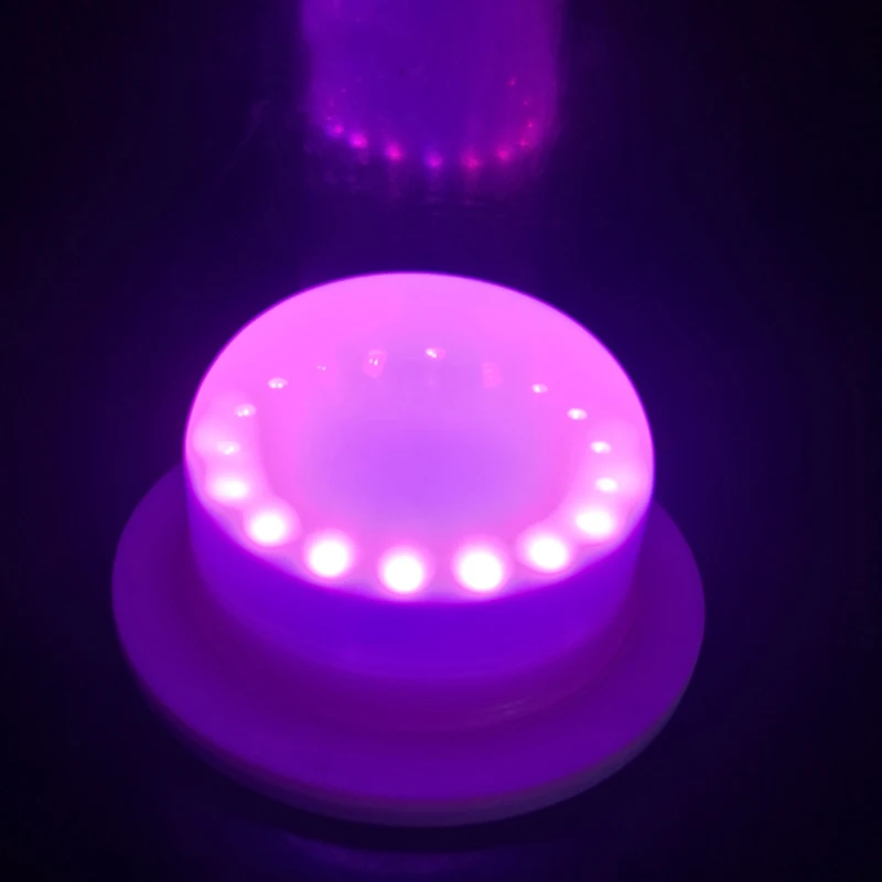 

D120mm 18RGBW+18White lithium battery powered led Nightlight Light Source RGB multicolor remote control for Bar Decor 20pcs/lot