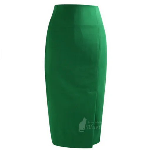 S-3XL модные юбки для женщин женские посылка хип Высокая Талия до колена Длина офисная OL профессия юбка-карандаш 5 цветов