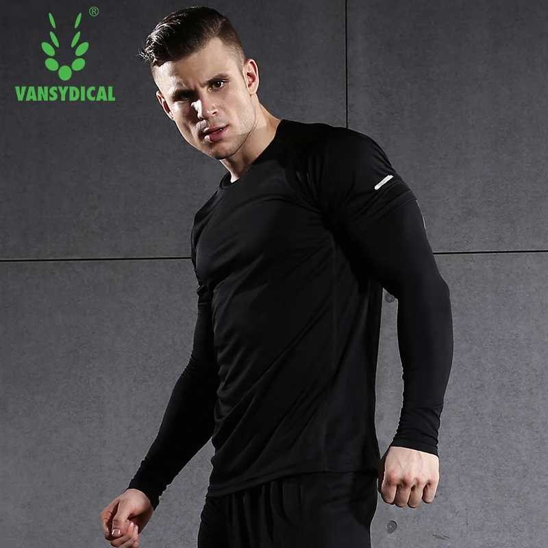 Vansydical Мужская футболка для бега с коротким рукавом мужские футболки