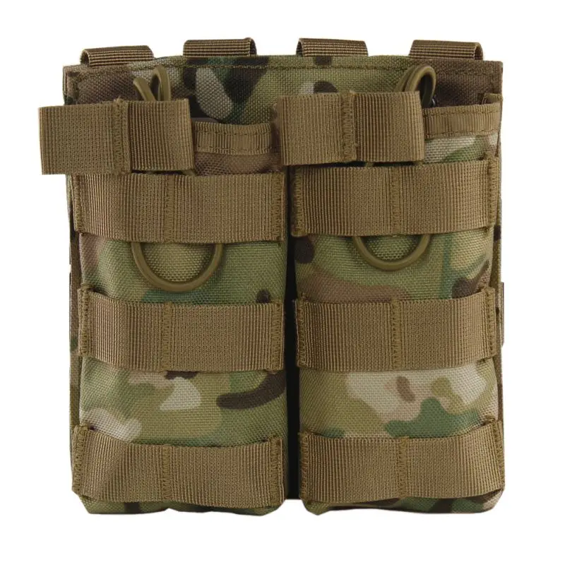 

Tactical MOLLE Double Open Top Mag Pouch M4 / M16 Magazine Pouch Military Paintball Gear Vest Accessory Pack YN01