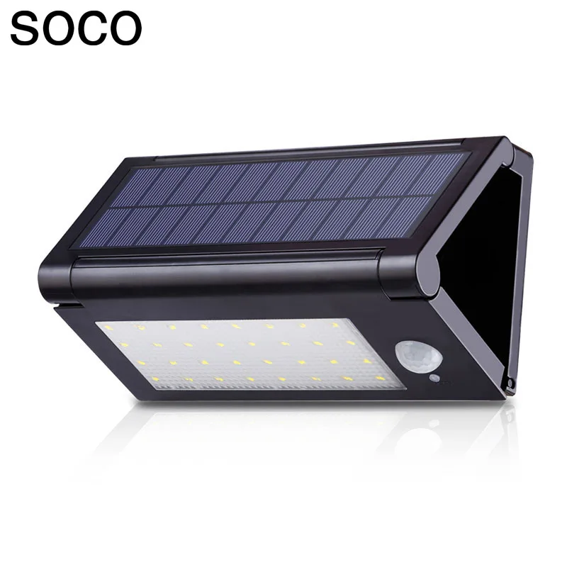 

SOCO 32/50LEDs 2835SMD Collapsible Solar Wall Lamp Waterproof Folding Solar Panel Motion Sensor Outdoor Street Pathway Lights
