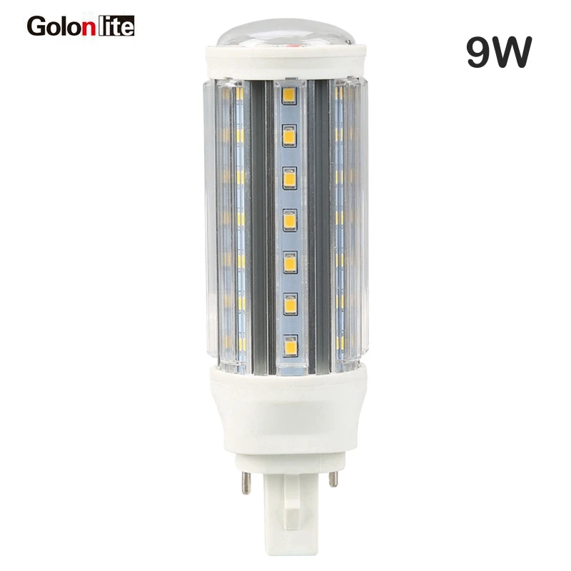 Golonlite g24d-3 светодиодный 11 Вт заменить 26 Вт CFL g24q g23 e27 e26 светодиодный PLC лампочки G24 2 pin заводская цена, высокое качество 100-277 В белый