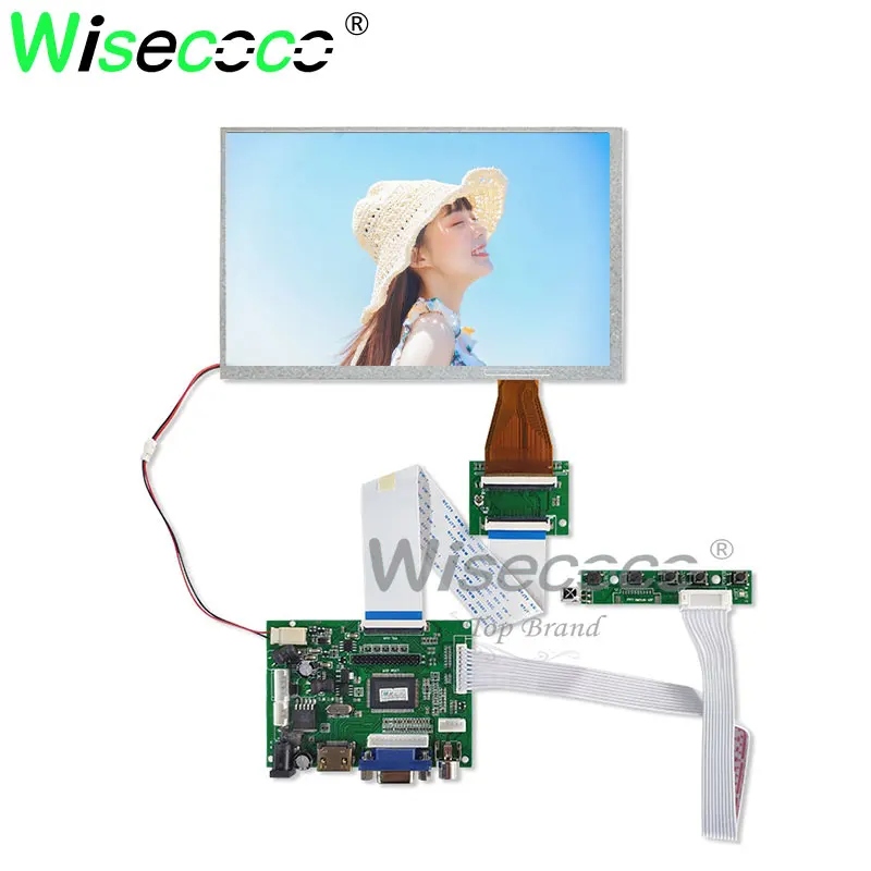 

7 inch 800*480 LCD Display Screen A070VW04 Monitor Remote Driver controller Board HDMI VGA For Raspberry Pi