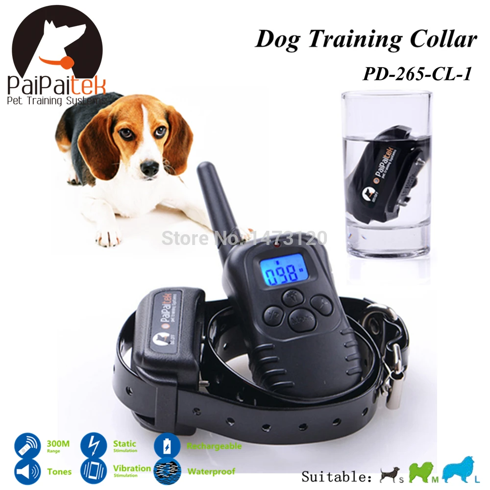 Rechargeable and Waterproof 300M Range Remote Control Shock+Vibra