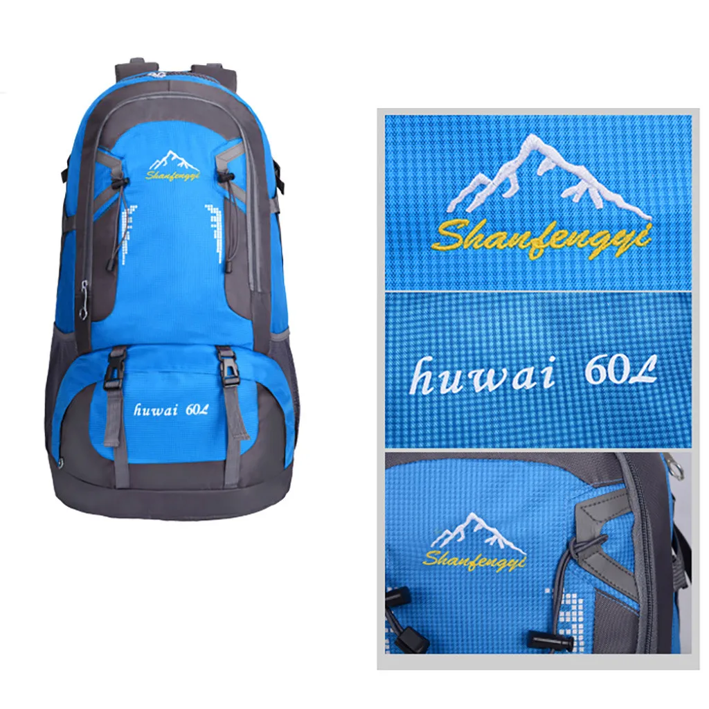 Рюкзак для мужчин и женщин, спортивный рюкзак для альпинизма и путешествий, Студенческая сумка 60L, дорожная Студенческая сумка для мужчин и женщин, сумка на плечо 719#40