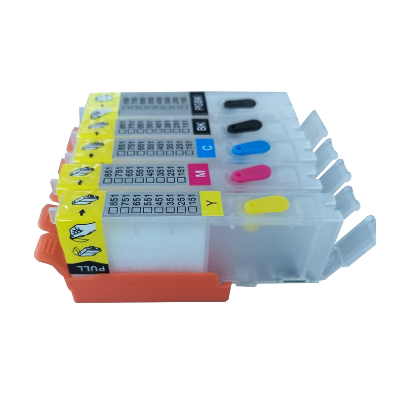 5x PGI 250 CLI 251 пустые перезаправляемые Cartrdige для Canon Pixma iP7220 iX6820 MG5420 MG5422 MG5520 MG5522 MG5620 MG6420