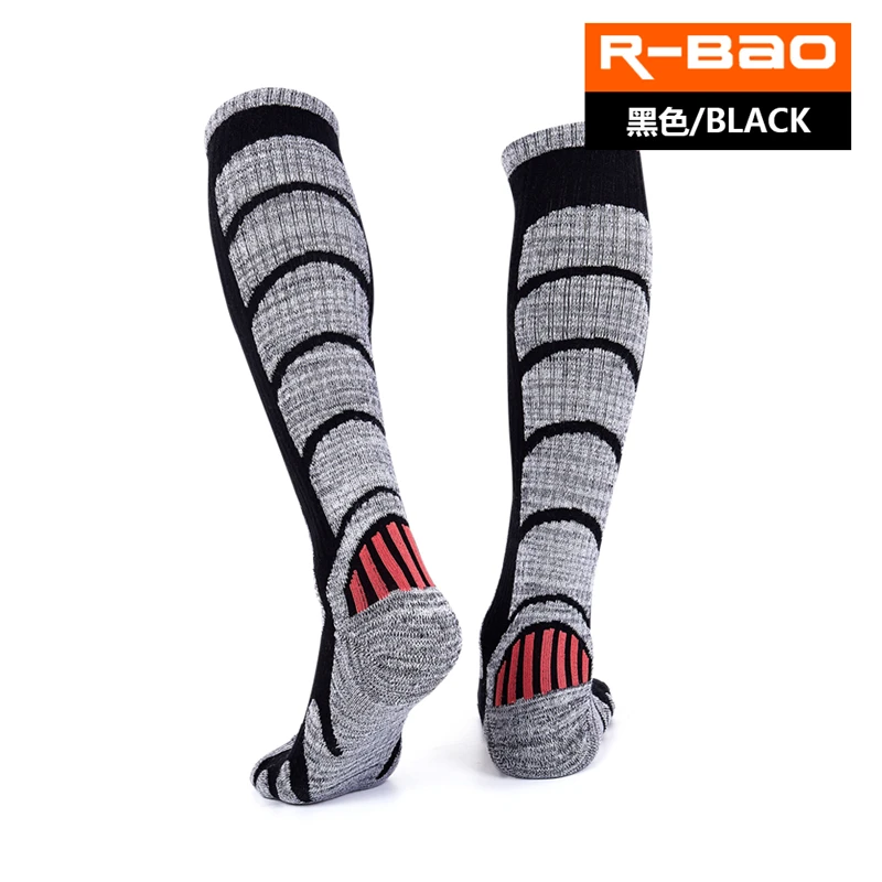 RB3321 High Quality Outdoor Skiing/Hiking Socks Terry Sole Thicken Breathable Wear-Resisting Sports Socks Lengthen Knee High