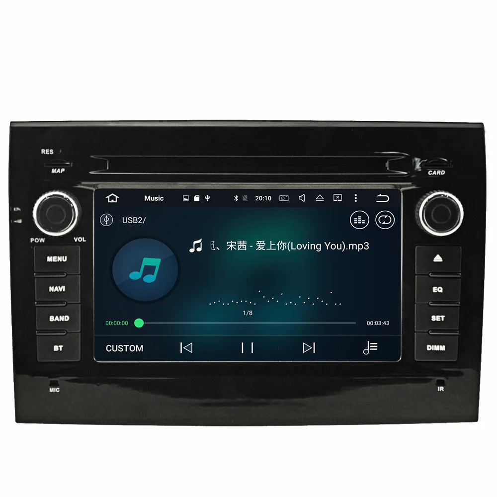 Ips Android 9,0 автомобильный стерео радио DVD плеер gps для FIAT 2006-2010 навигации ISP Carplay/DAB+ BT