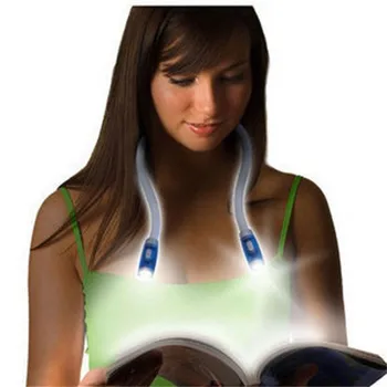 

Newest 1pc Flexible Handsfree LED Neck Light Hug Light Book Reading Lamp Hug Light Novelty LED Night Light Flashlight