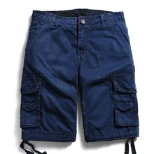 Новые летние грузовые шорты свободные военные брюки повседневные мужские шорты