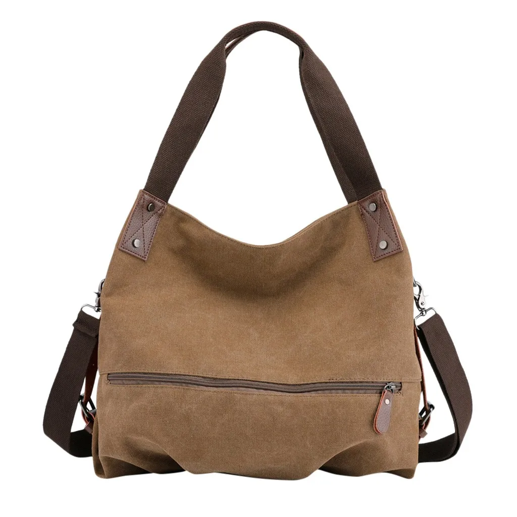 Женские сумки через плечо, большая сумка-тоут, посылка, сумки и кошельки, черные женские сумки, Пляжная винтажная сумка для покупок для девушек - Цвет: Brown