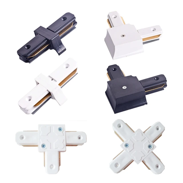 Connectors For Led Track Rails Lights 2 Wire Tracks I T L And Cross Connectors For Led Track Rails Lights 2 Wire Tracks I T L And Cross 4 Kind Of Types