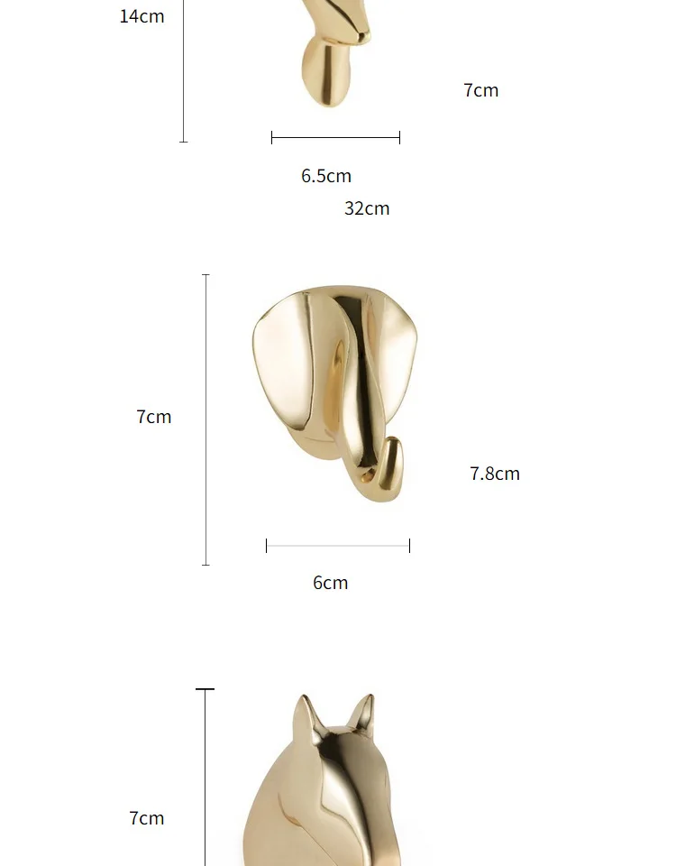 Золотой олень, нордический металл, цинк, современный дизайн, настенные двери, одежда, крючок для халата, вешалка для коридора, комнаты, ванной комнаты, пальто, рельсы, домашний декор