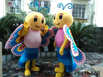 

Advertising butterfly Mascot Costume Suits Cosplay Party Game Dress Outfits Clothing Advertising Carnival Halloween Christmas