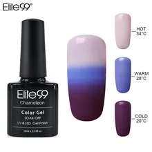 Elite99, 10 мл, меняющий температуру, УФ-Гель-лак для ногтей, лак для маникюра, Гель-лак, гибридный лак для ногтей, Гель-лак для ногтей