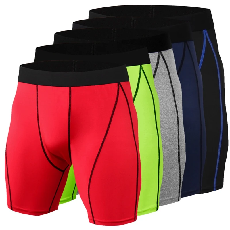 

2019 BEST Men's Compression Shorts Elastic Quick Drying Breathable Polyester Spandex Sports Running Training Tights