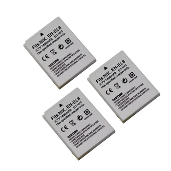 

Doscing 3Pcs 1400mAh EN-EL8 Digital Battery For Nikon Coolpix S52 S51c S51 S50c S50 S2 S1 P2 S7 S7c S8 S5 Camera Bateria