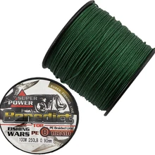 100 M pesca cena accesorios de pesca líneas de 0.7-0.9mm multifilamento línea de pesca mar 8 strands pesca cuerda 150-250LB