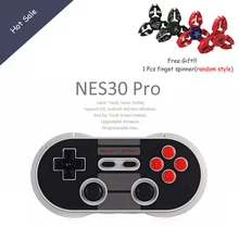 8 bitdo NES30 Pro палец Spinner беспроводной контроллер Bluetooth двойной классический джойстик для IOS Android геймпад ПК MAC Linux подарок