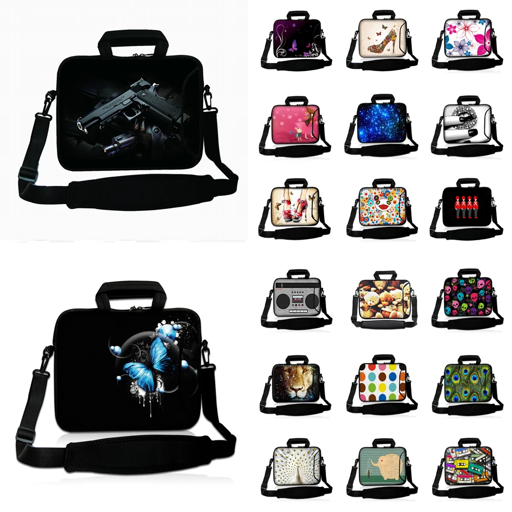 Laptop Bag With Shoulder Strap For MI Air/MacBook Air Pro/HP/ASUS 10 12 13 14 15 17 Neoprene Waterproof Laptop Messenger Bag