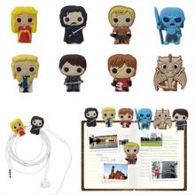 5 шт. Игра престолов мультфильм скрепки для книг школы офисные закладки милый дневник аксессуар DIY кабель наушников зажимы подарок